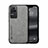 Funda Lujo Cuero Carcasa DY1 para Xiaomi Redmi K50 5G Gris