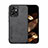 Funda Lujo Cuero Carcasa DY1 para Xiaomi Redmi Note 12 4G Negro