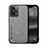 Funda Lujo Cuero Carcasa DY1 para Xiaomi Redmi Note 12 Pro 5G Gris