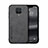 Funda Lujo Cuero Carcasa DY1 para Xiaomi Redmi Note 9 Pro Max Negro