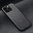 Funda Lujo Cuero Carcasa DY2 para Apple iPhone 15 Pro Max Negro