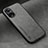 Funda Lujo Cuero Carcasa DY2 para Oppo A78 4G Gris