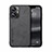 Funda Lujo Cuero Carcasa DY2 para Realme Narzo N55 Negro