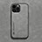 Funda Lujo Cuero Carcasa DY3 para Apple iPhone 12 Pro Gris