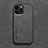 Funda Lujo Cuero Carcasa DY3 para Apple iPhone 14 Pro Max Negro