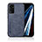 Funda Lujo Cuero Carcasa DY3 para Huawei Honor V40 5G Azul