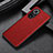 Funda Lujo Cuero Carcasa GS1 para Huawei Honor 50 5G Rojo