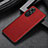 Funda Lujo Cuero Carcasa GS1 para Huawei Honor 50 SE 5G Rojo