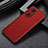 Funda Lujo Cuero Carcasa GS1 para Huawei Honor 60 5G Rojo