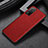 Funda Lujo Cuero Carcasa GS1 para Huawei Honor V40 5G Rojo