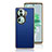 Funda Lujo Cuero Carcasa GS1 para Oppo Reno11 Pro 5G Azul