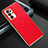 Funda Lujo Cuero Carcasa GS1 para Oppo Reno6 Pro 5G India Rojo