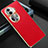 Funda Lujo Cuero Carcasa GS2 para Oppo Reno11 Pro 5G Rojo