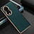 Funda Lujo Cuero Carcasa GS3 para Huawei Honor 80 5G Verde