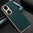 Funda Lujo Cuero Carcasa GS3 para Huawei Honor 90 5G Verde