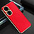 Funda Lujo Cuero Carcasa GS3 para Huawei P50e Rojo