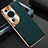 Funda Lujo Cuero Carcasa GS3 para Huawei P60 Art Verde