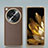 Funda Lujo Cuero Carcasa GS7 para Oppo Find N3 5G Oro