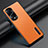 Funda Lujo Cuero Carcasa JB3 para Huawei Honor 70 Pro+ Plus 5G Naranja