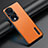 Funda Lujo Cuero Carcasa JB3 para Huawei Honor 80 Pro Flat 5G Naranja