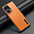 Funda Lujo Cuero Carcasa JB4 para Oppo Find X5 5G Naranja