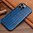 Funda Lujo Cuero Carcasa L01 para Apple iPhone 14 Pro Azul