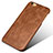 Funda Lujo Cuero Carcasa L01 para Apple iPhone 6 Plus Marron