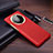 Funda Lujo Cuero Carcasa L01 para Huawei Mate 40E Pro 4G Rojo