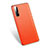 Funda Lujo Cuero Carcasa L01 para Oppo Reno3 Pro Naranja