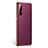 Funda Lujo Cuero Carcasa L02 para Oppo Find X2 Neo Morado