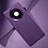 Funda Lujo Cuero Carcasa L03 para Huawei Mate 40E 4G Morado