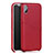 Funda Lujo Cuero Carcasa L05 para Apple iPhone X Rojo