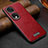 Funda Lujo Cuero Carcasa LD1 para Huawei Honor 80 Pro Flat 5G Rojo