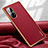 Funda Lujo Cuero Carcasa LD1 para Huawei P50 Rojo