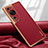 Funda Lujo Cuero Carcasa LD1 para Huawei P60 Art Rojo