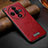 Funda Lujo Cuero Carcasa LD1 para Oppo Find X7 5G Rojo