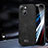 Funda Lujo Cuero Carcasa LD2 para Apple iPhone 13 Negro