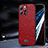 Funda Lujo Cuero Carcasa LD2 para Apple iPhone 13 Pro Rojo