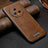 Funda Lujo Cuero Carcasa LD2 para Huawei Honor Magic5 5G Marron