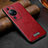 Funda Lujo Cuero Carcasa LD2 para Huawei P60 Pro Rojo