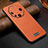 Funda Lujo Cuero Carcasa LD3 para Huawei Mate 60 RS Ultimate Naranja