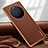 Funda Lujo Cuero Carcasa LD4 para Huawei Mate 60 Marron