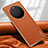 Funda Lujo Cuero Carcasa LD4 para Huawei Mate 60 Naranja