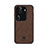 Funda Lujo Cuero Carcasa LS1 para Oppo Reno11 Pro 5G Marron