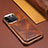 Funda Lujo Cuero Carcasa MT1 para Apple iPhone 14 Pro Max Marron