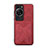 Funda Lujo Cuero Carcasa MT4 para Huawei P60 Pro Rojo