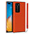 Funda Lujo Cuero Carcasa N02 para Huawei P40 Pro Naranja