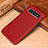 Funda Lujo Cuero Carcasa P01 para Samsung Galaxy S10 Rojo