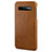 Funda Lujo Cuero Carcasa P02 para Samsung Galaxy S10 5G Marron