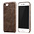 Funda Lujo Cuero Carcasa para Apple iPhone 8 Marron